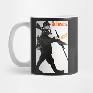 Schweiz, Chumm mit blib gsund, Ski Poster Mug